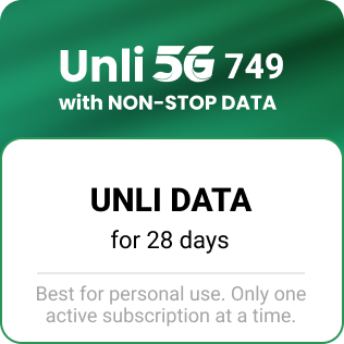 UNLI 5G w/ NON-STOP DATA 749